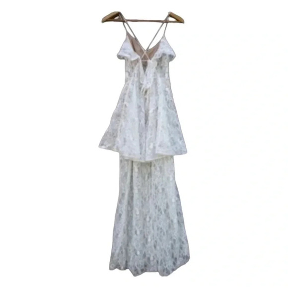 NEW FOR LOVE & LEMONS X JAIME KING NWT
LA ELIZABETH LACE TIERED MAXI DRESS - Picture 5 of 5